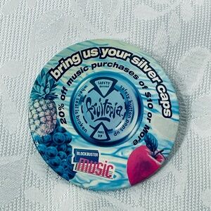 Blockbuster Fruitopia 1996 Coca Cola Promotional Pin Button ULTRA RARE